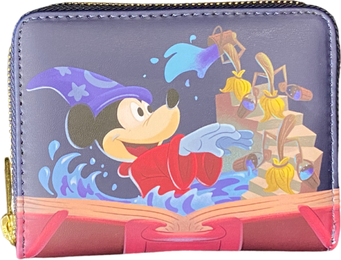 Pop Weasel Image of Fantasia - Sorcerer Mickey Zip Around Wallet RS - Loungefly