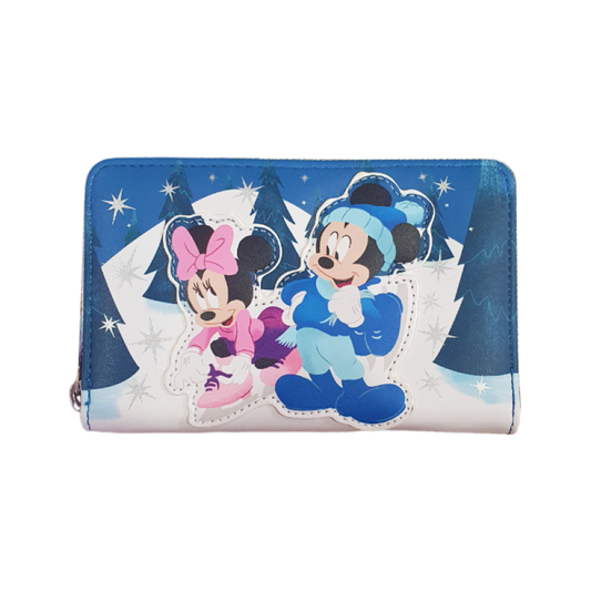 Disney - Mickey & Minnie Winter Scene Purse RS - Loungefly