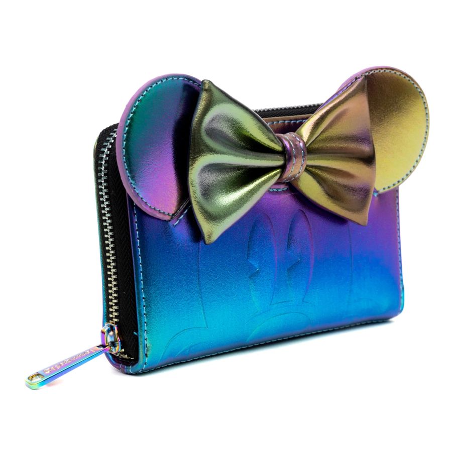 Pop Weasel - Image 2 of Disney - Minnie Mouse Oil Slick Wallet [RS] - Loungefly - Bags, Wallets & Purses - Image - Pop Weasel