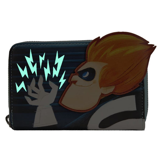 Pop Weasel - Image 2 of The Incredibles - Syndrome Glow Zip Around Wallet - Loungefly