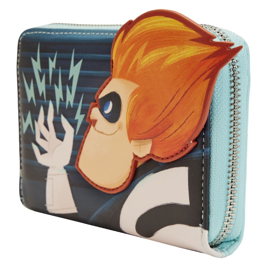 Pop Weasel - Image 3 of The Incredibles - Syndrome Glow Zip Around Wallet - Loungefly - Bags, Wallets & Purses - Image - Pop Weasel