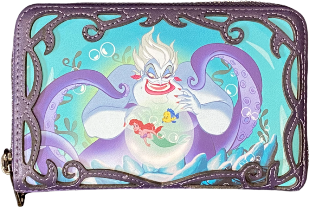 Pop Weasel Image of Disney Villains - Ursula Scene Zip Wallet RS - Loungefly - Bags, Wallets & Purses - Image - Pop Weasel