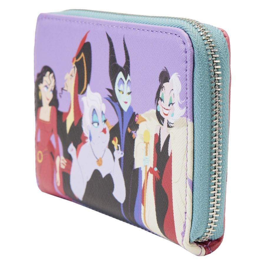 Pop Weasel - Image 2 of Disney Villains - Color Block Zip Around Purse - Loungefly - Bags, Wallets & Purses - Image - Pop Weasel