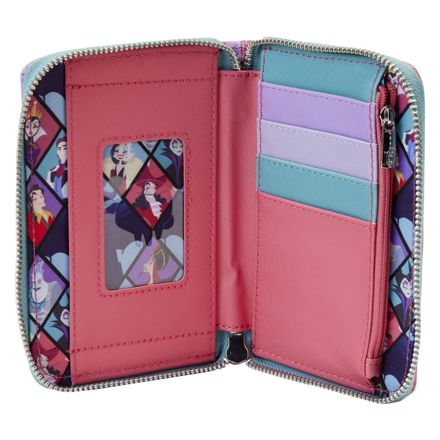 Pop Weasel - Image 4 of Disney Villains - Color Block Zip Around Purse - Loungefly - Bags, Wallets & Purses - Image - Pop Weasel