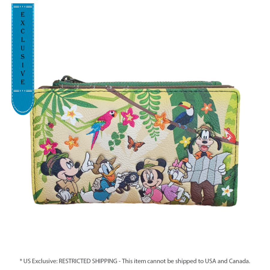 Pop Weasel Image of Disney - Mickey & Friends Jungle US Exclusive Wallet [RS] - Loungefly - Bags, Wallets & Purses - Image - Pop Weasel