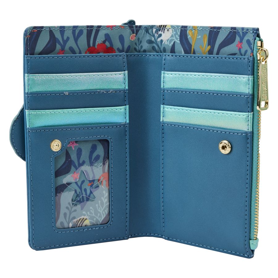 Pop Weasel - Image 4 of Little Mermaid (2023) - Ariel Flap Wallet - Loungefly - Bags, Wallets & Purses - Image - Pop Weasel