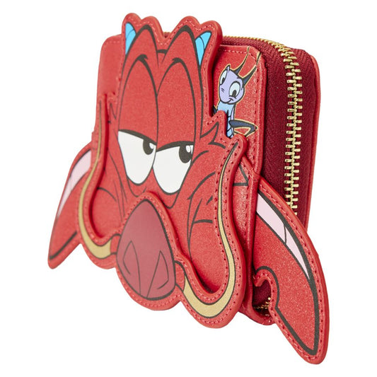 Pop Weasel - Image 2 of Mulan - 25th Anniversary Mushu Glitter Cosplay Cosplay Zip Wallet - Loungefly