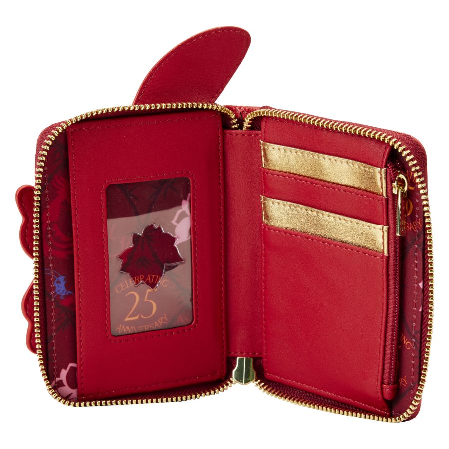 Pop Weasel - Image 4 of Mulan - 25th Anniversary Mushu Glitter Cosplay Cosplay Zip Wallet - Loungefly