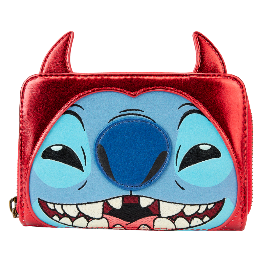 Pop Weasel Image of Disney - Stitch Devil Cosplay Zip Around Wallet - Loungefly - Bags, Wallets & Purses - Image - Pop Weasel