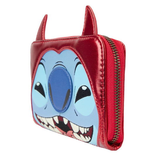 Pop Weasel - Image 2 of Disney - Stitch Devil Cosplay Zip Around Wallet - Loungefly