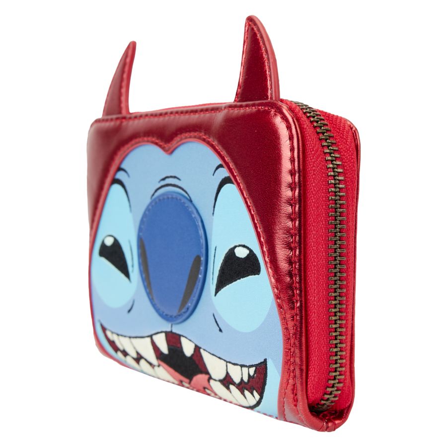 Pop Weasel - Image 2 of Disney - Stitch Devil Cosplay Zip Around Wallet - Loungefly - Bags, Wallets & Purses - Image - Pop Weasel