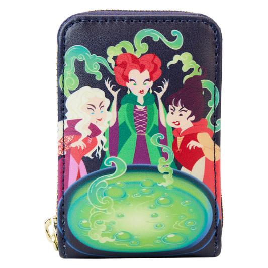 Pop Weasel Image of Hocus Pocus - Sanderson Sisters Cauldron Glow Accordion Wallet - Loungefly