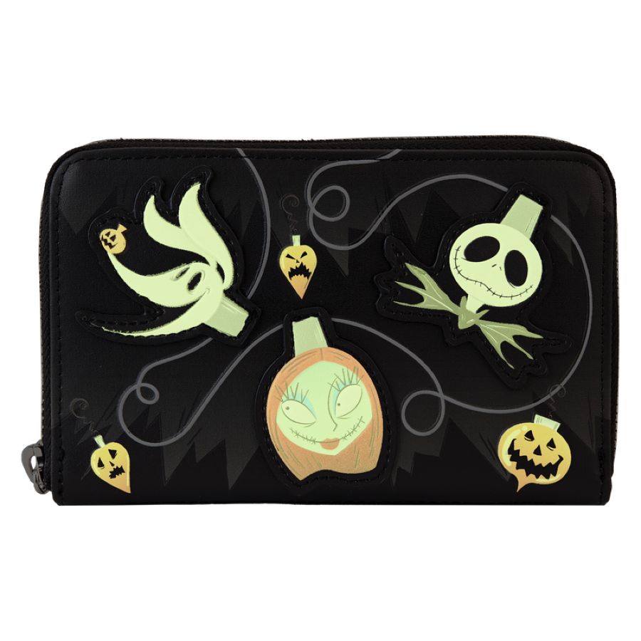 Pop Weasel - Image 2 of Nightmare Before Christmas - Tree String Lights Glow Zip Around Wallet - Loungefly