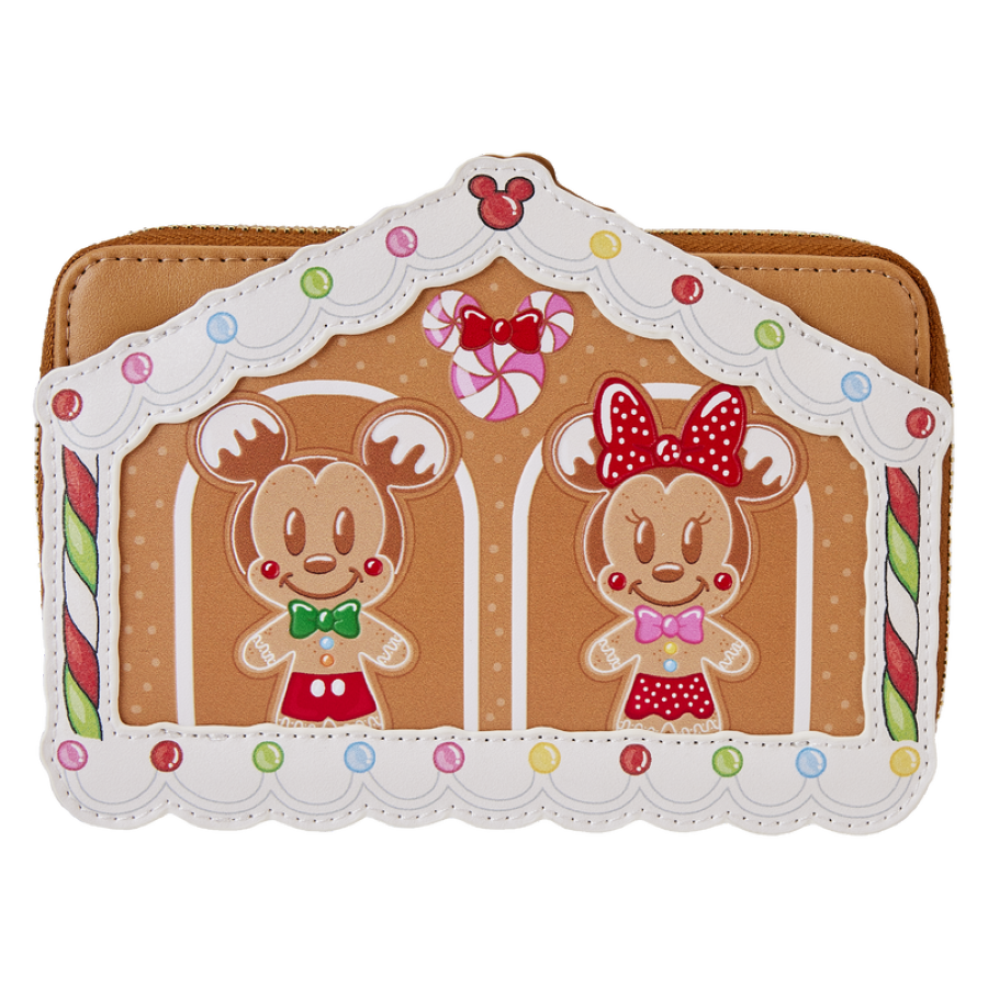 Disney - Mickey & Friends Gingerbread House Zip Around Wallet - Loungefly - Bags, Wallets & Purses - Image - Pop Weasel