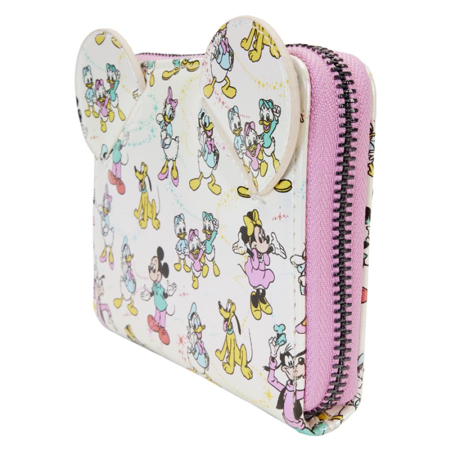 Pop Weasel - Image 2 of Disney: D100 - Classic All-Over Print Iridescent Zip Around Wallet - Loungefly - Bags, Wallets & Purses - Image - Pop Weasel