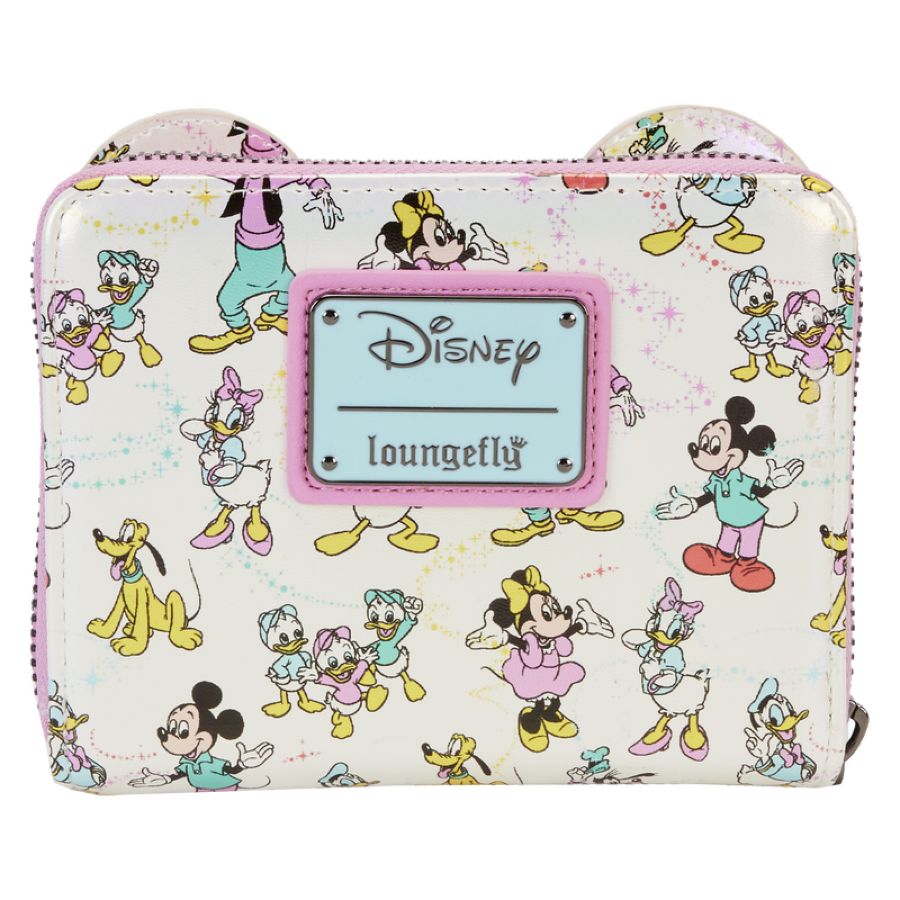 Pop Weasel - Image 3 of Disney: D100 - Classic All-Over Print Iridescent Zip Around Wallet - Loungefly - Bags, Wallets & Purses - Image - Pop Weasel