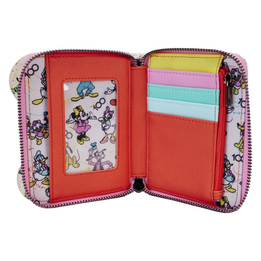 Pop Weasel - Image 4 of Disney: D100 - Classic All-Over Print Iridescent Zip Around Wallet - Loungefly - Bags, Wallets & Purses - Image - Pop Weasel