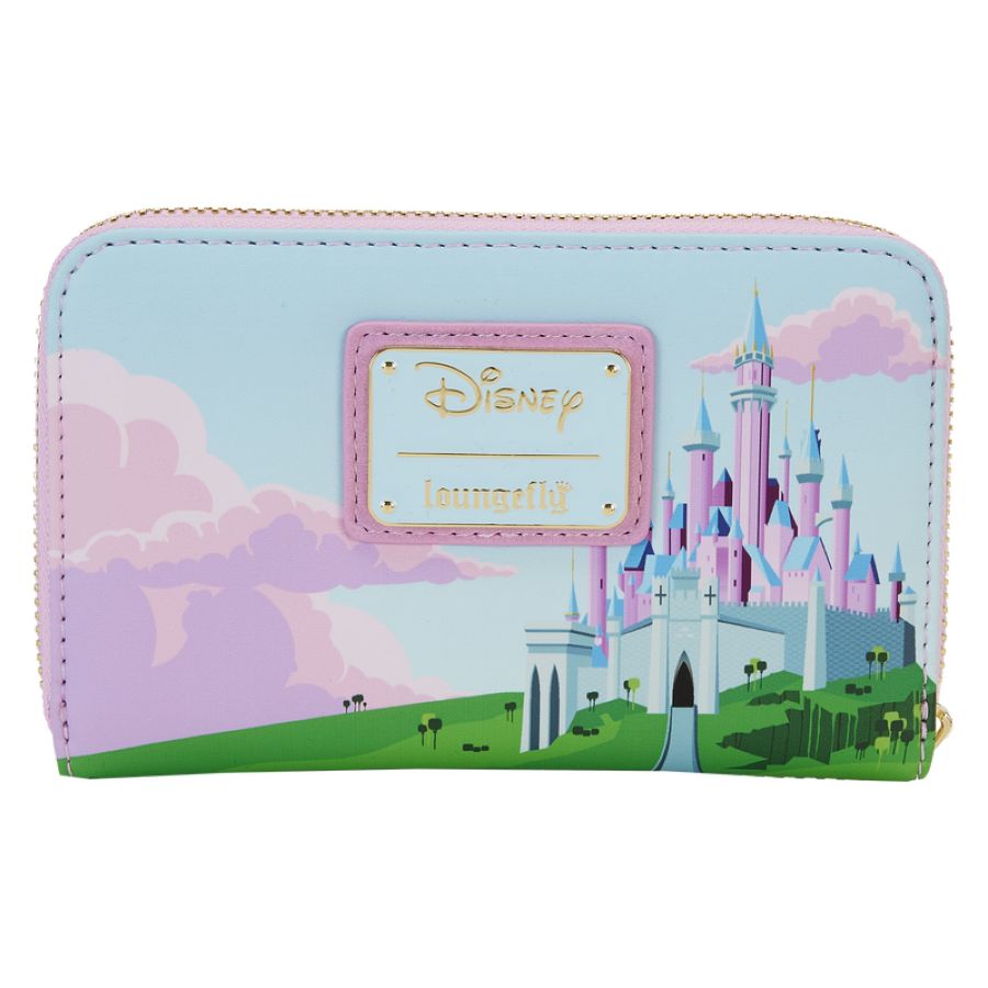 Pop Weasel - Image 3 of Sleeping Beauty - Castle Three Good Fairies Stained Glass Zip Around Wallet - Loungefly - Bags, Wallets & Purses - Image - Pop Weasel