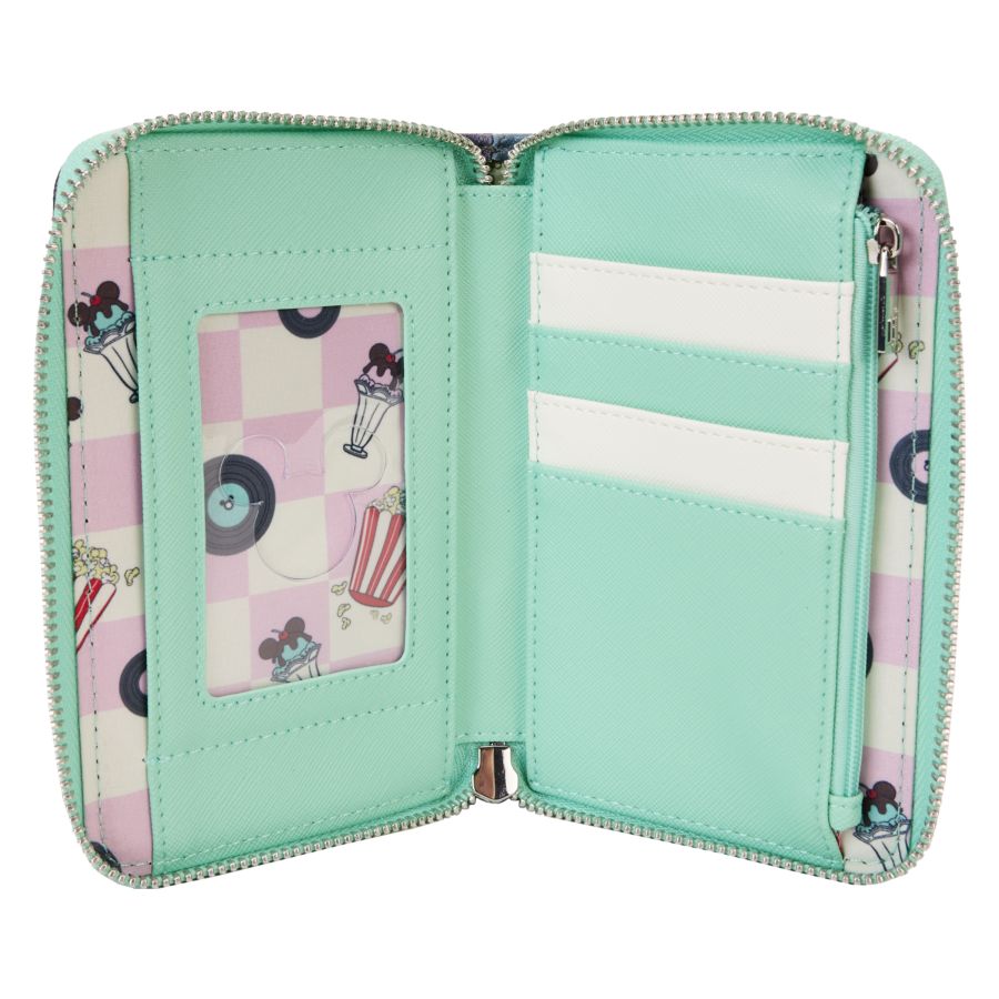 Disney - Mickey & Minnie Date Drive-In Zip Wallet - Loungefly