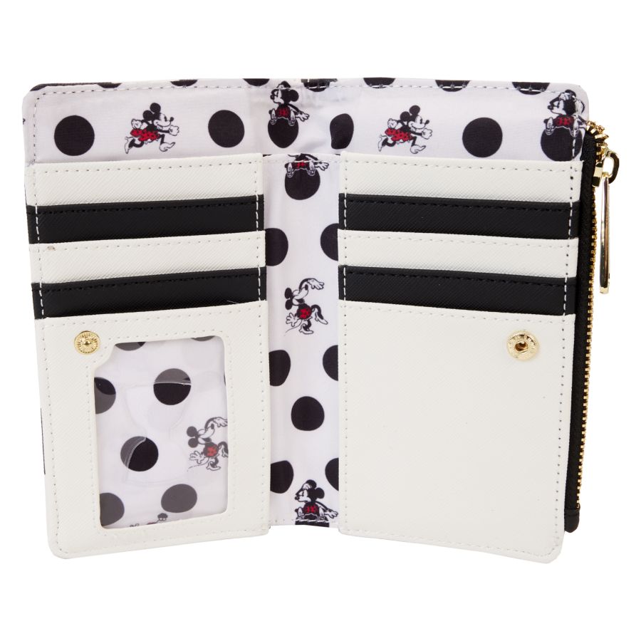 Pop Weasel - Image 4 of Disney - Minnie Rocks The Dots Classic Flap Wallet - Loungefly - Bags, Wallets & Purses - Image - Pop Weasel