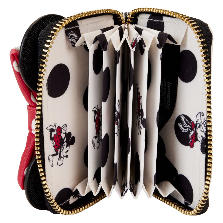 Pop Weasel - Image 4 of Disney - Minnie Rocks The Dots Accordion Card Holder - Loungefly - Bags, Wallets & Purses - Image - Pop Weasel