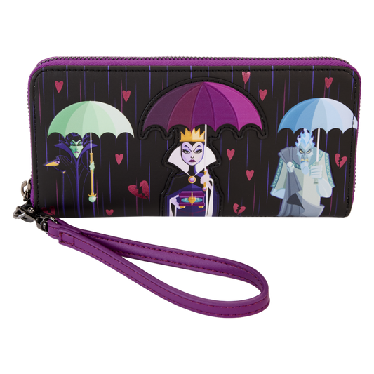 Pop Weasel Image of Disney Villains - Curse Your Hearts Zip Wristlet - Loungefly