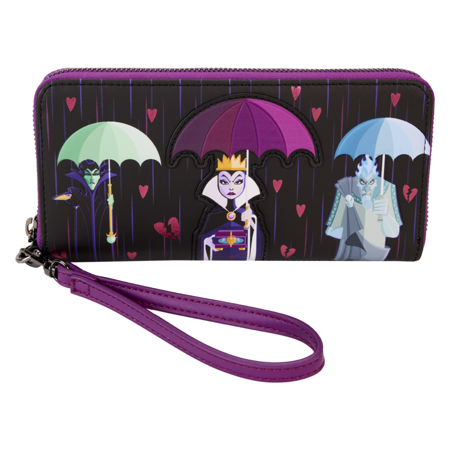 Pop Weasel Image of Disney Villains - Curse Your Hearts Zip Wristlet - Loungefly