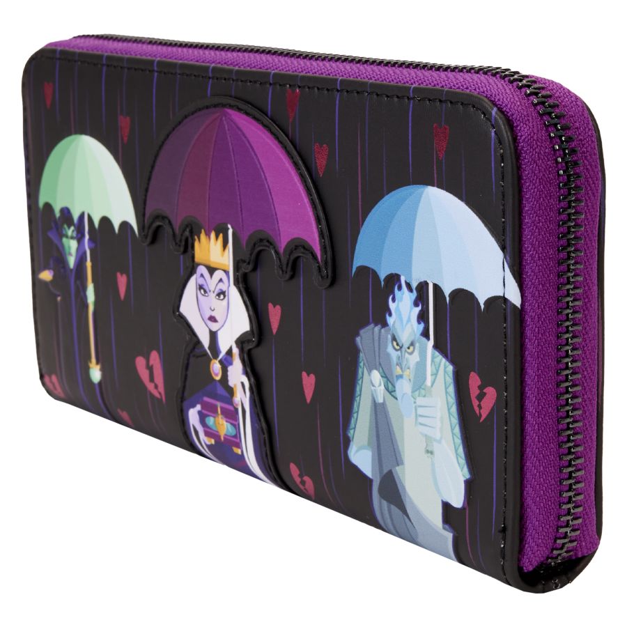 Pop Weasel - Image 2 of Disney Villains - Curse Your Hearts Zip Wristlet - Loungefly - Bags, Wallets & Purses - Image - Pop Weasel