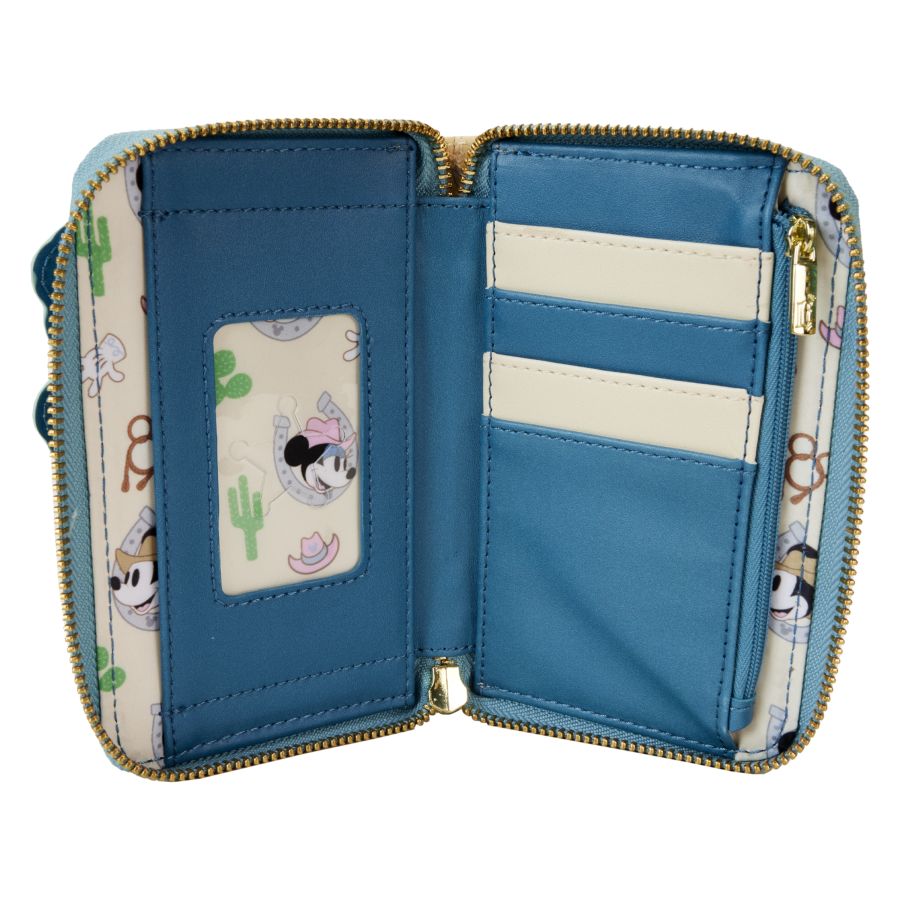 Pop Weasel - Image 4 of Disney - Western Mickey & Minnie Zip Around Wallet - Loungefly - Bags, Wallets & Purses - Image - Pop Weasel