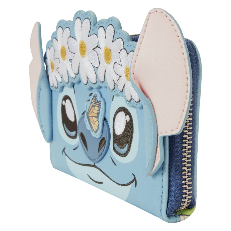 Pop Weasel - Image 2 of Lilo & Stitch - Springtime Stitch Cosplay Zip Around Wallet - Loungefly