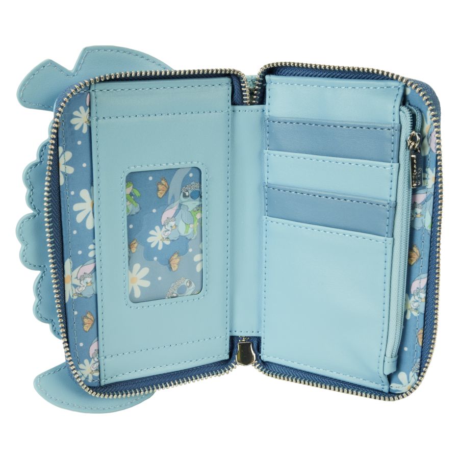 Pop Weasel - Image 4 of Lilo & Stitch - Springtime Stitch Cosplay Zip Around Wallet - Loungefly