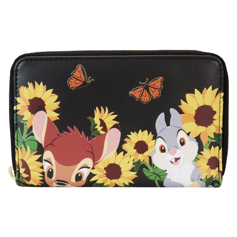 Pop Weasel Image of Bambi (1942) - Sunflower Friends Zip Around Wallet - Loungefly - Bags, Wallets & Purses - Image - Pop Weasel