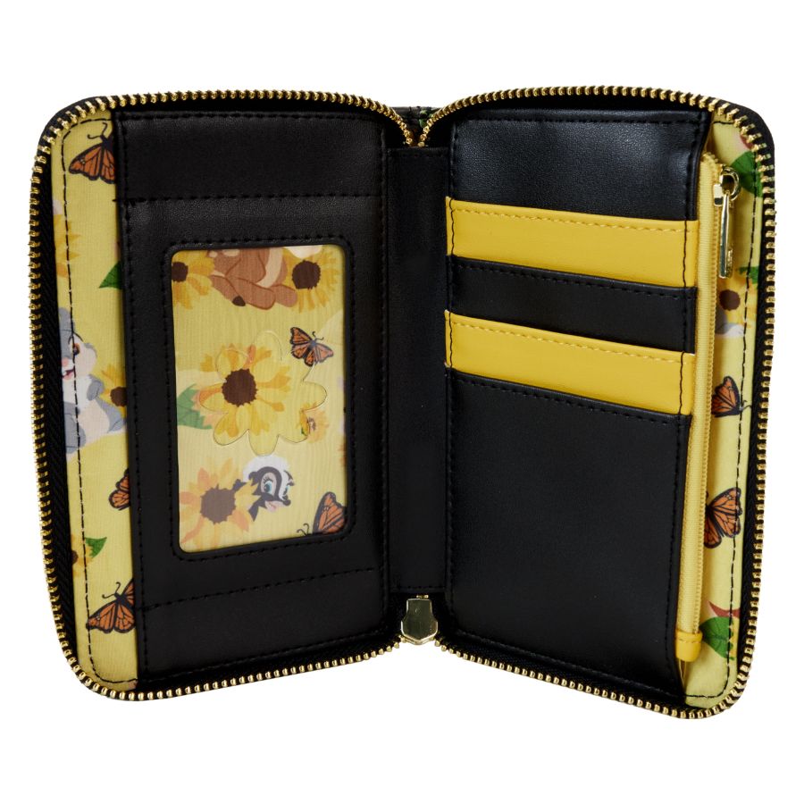 Pop Weasel - Image 4 of Bambi (1942) - Sunflower Friends Zip Around Wallet - Loungefly - Bags, Wallets & Purses - Image - Pop Weasel