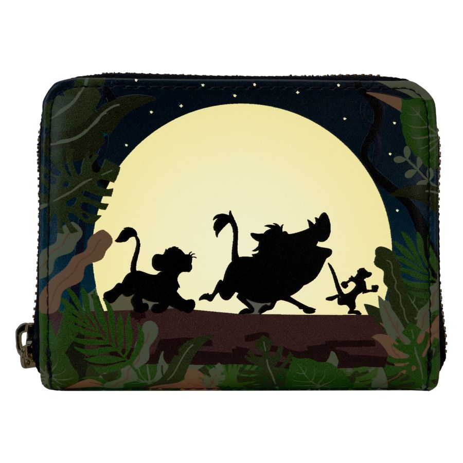 Image Pop Weasel - Image 2 of Lion King (1994): 30th Anniversary - Hakuna Matata Silhouette Zip Wallet - Loungefly - Bags, Wallets & Purses - Image - Pop Weasel