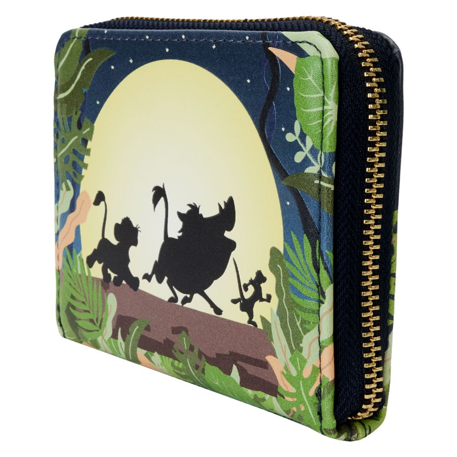 Image Pop Weasel - Image 3 of Lion King (1994): 30th Anniversary - Hakuna Matata Silhouette Zip Wallet - Loungefly - Bags, Wallets & Purses - Image - Pop Weasel