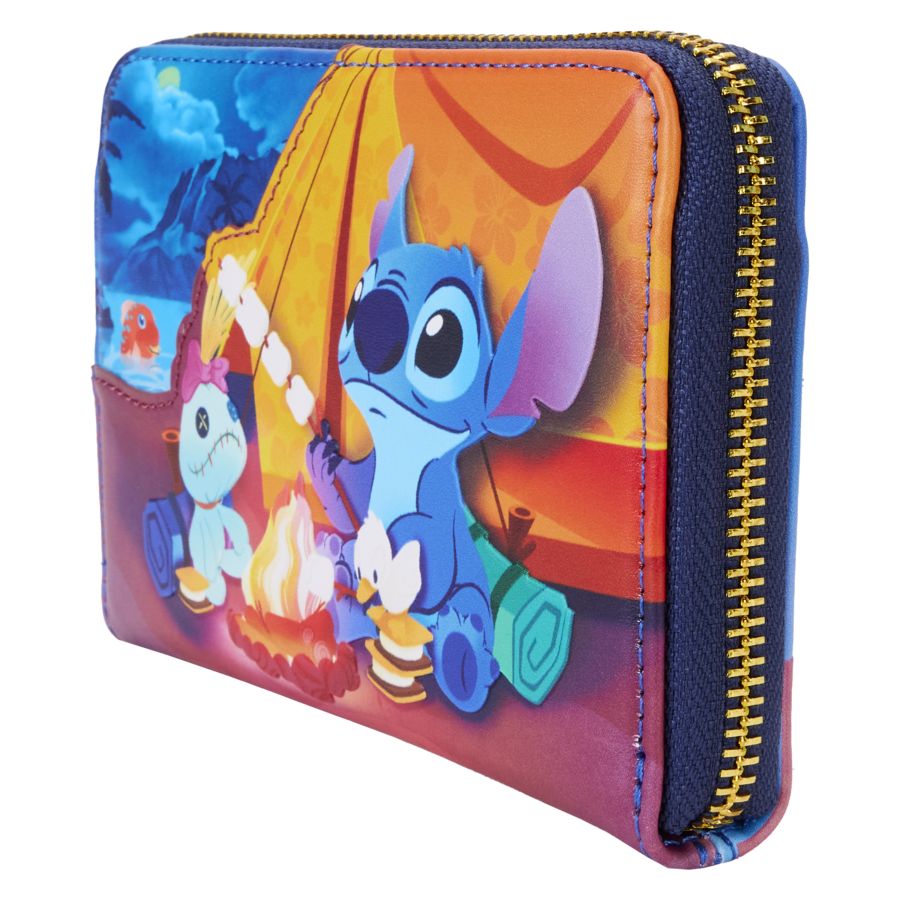 Image Pop Weasel - Image 2 of Lilo & Stitch - Camping Cuties Zip Wallet - Loungefly