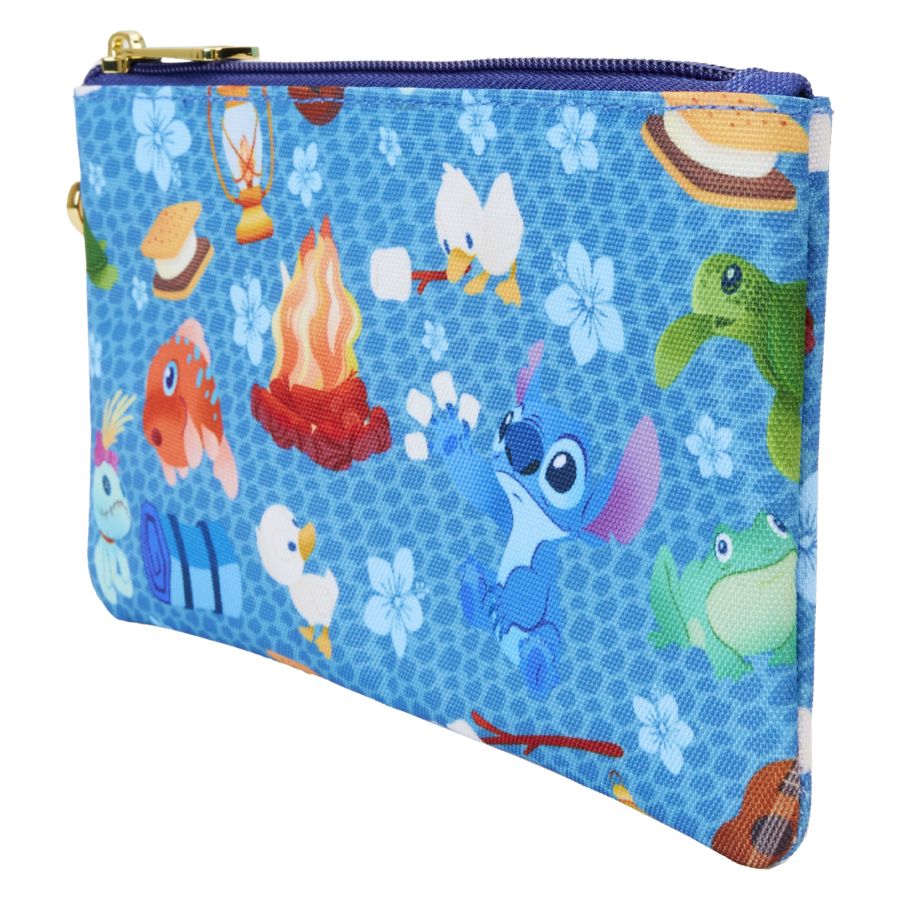 Image Pop Weasel - Image 2 of Lilo & Stitch - Camping Cuties All-over-print Nylon Wristlet - Loungefly - Bags, Wallets & Purses - Image - Pop Weasel