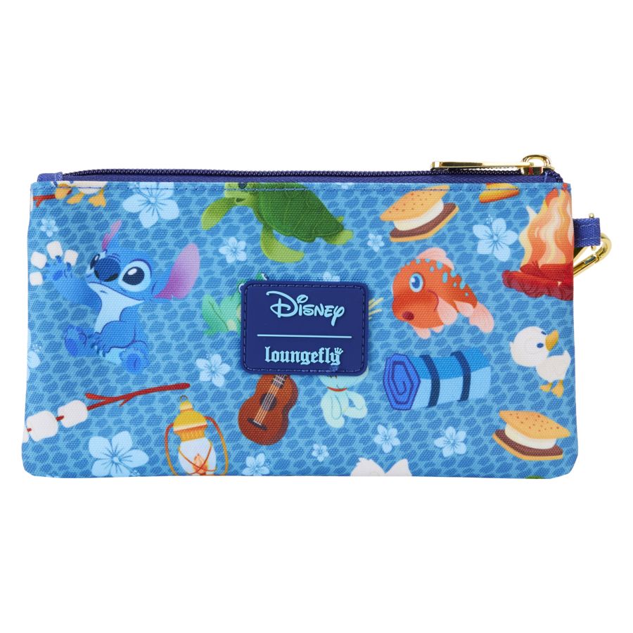 Image Pop Weasel - Image 3 of Lilo & Stitch - Camping Cuties All-over-print Nylon Wristlet - Loungefly