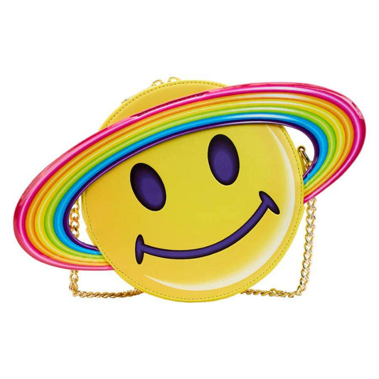 Pop Weasel Image of Lisa Frank - Yellow Rainbow Ring Saturn Crossbody - Loungefly