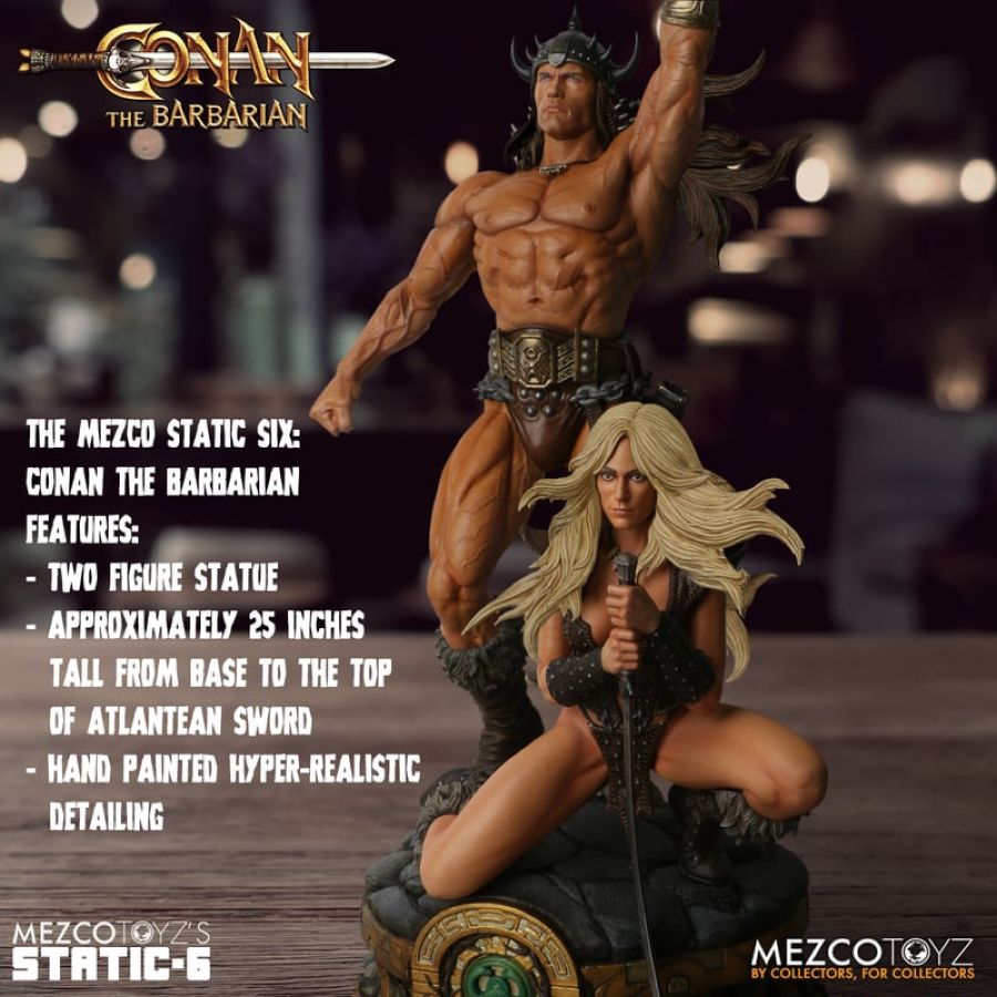 Pop Weasel - Image 3 of Conan the Barbarian (1982) - Conan Static 6 Statue - Mezco Toyz - Statue - Image - Pop Weasel