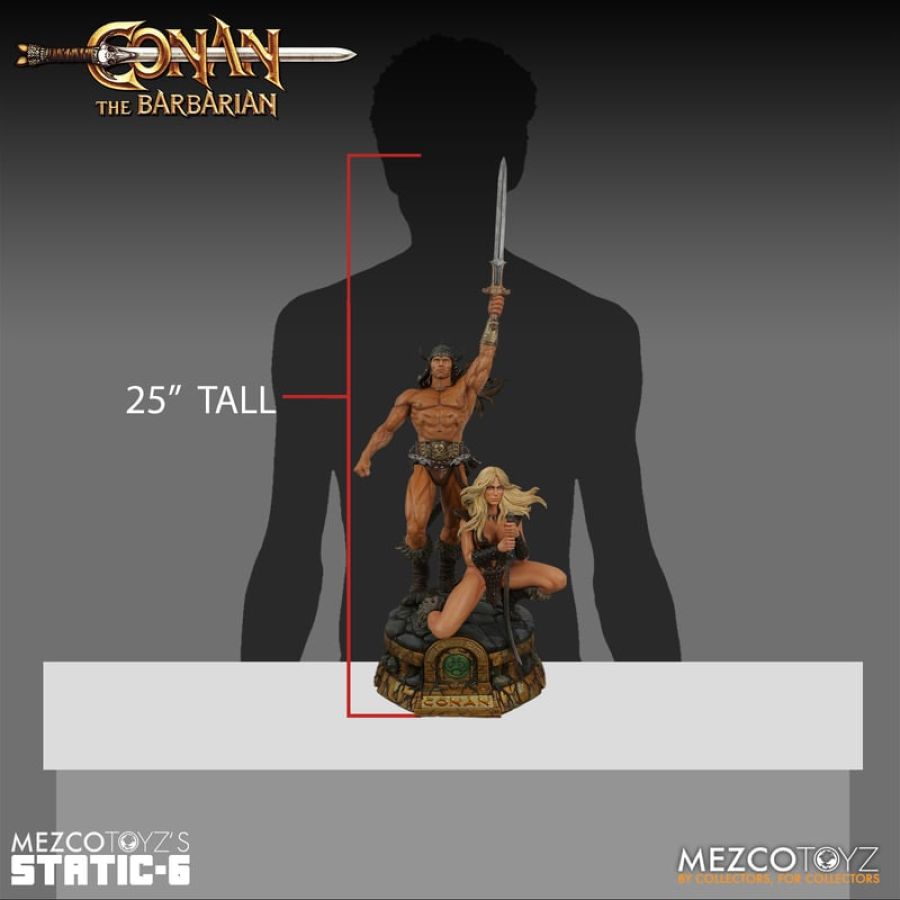 Pop Weasel - Image 6 of Conan the Barbarian (1982) - Conan Static 6 Statue - Mezco Toyz - Statue - Image - Pop Weasel