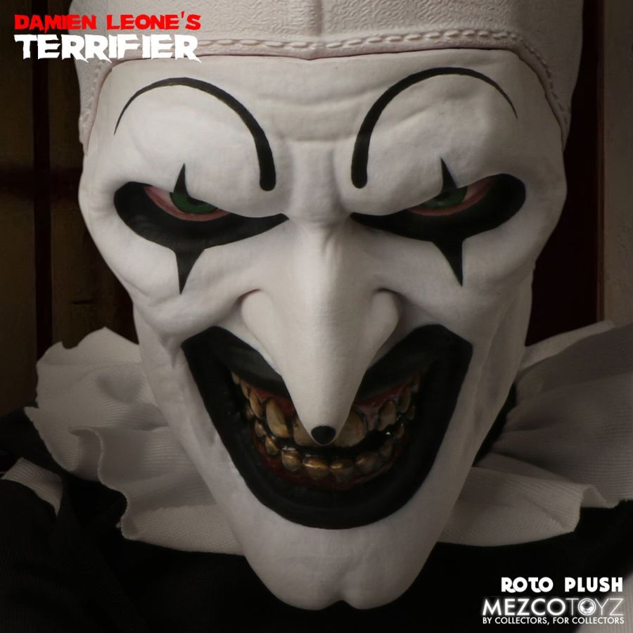 Terrifier - Art The Clown 18&#039;&#039; Roto Plush - Mezco Toyz