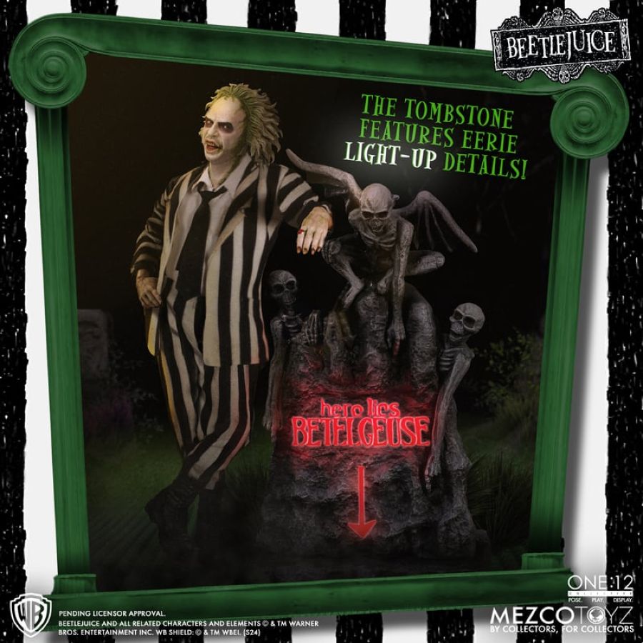 Image Pop Weasel - Image 6 of Beetlejuice 2 - Beetlejuice Deluxe One:12 Collective Action Figure - Mezco Toyz - Action Figure - Image - Pop Weasel