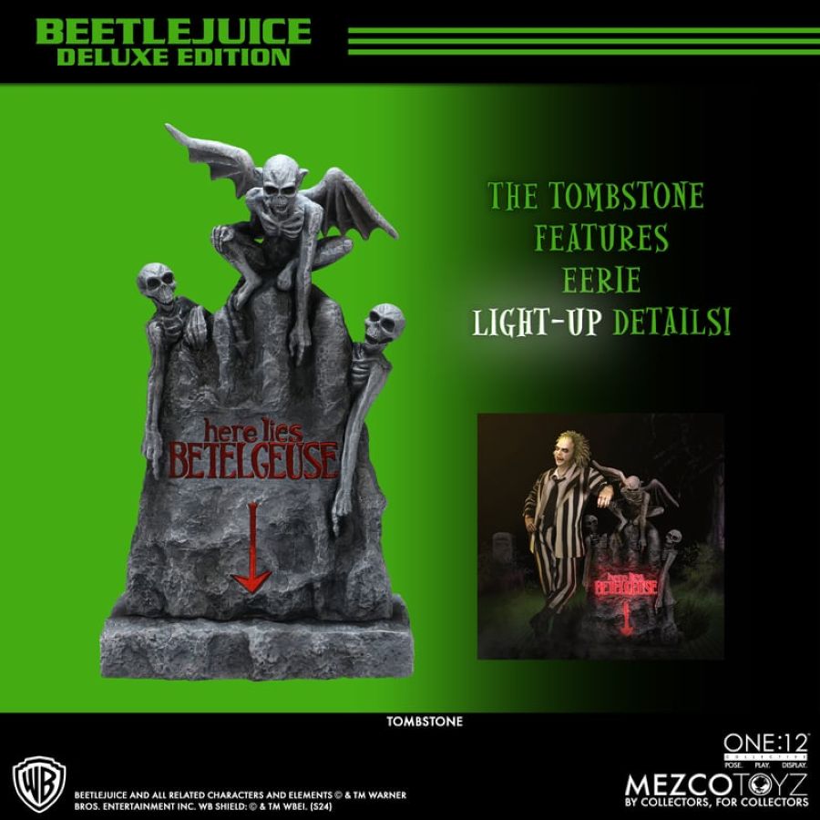 Image Pop Weasel - Image 14 of Beetlejuice 2 - Beetlejuice Deluxe One:12 Collective Action Figure - Mezco Toyz - Action Figure - Image - Pop Weasel