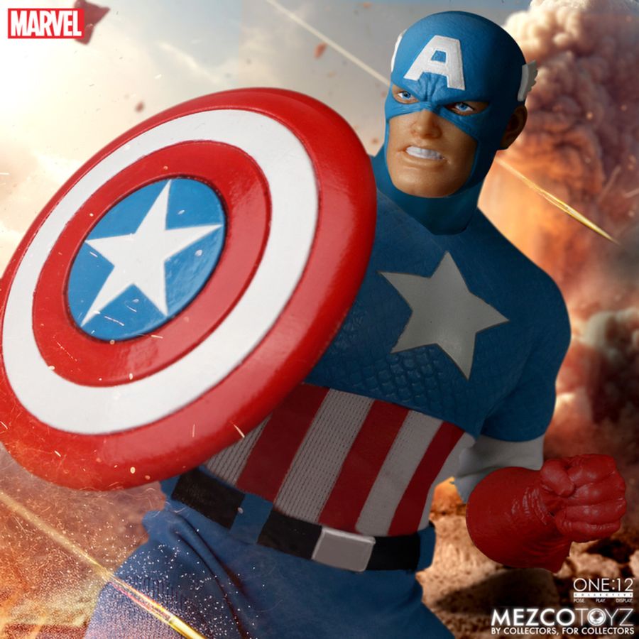 Pop Weasel - Image 9 of Captain America - Silver Age Edition One:12 Collective Figure - Mezco Toyz - statue - Image - Pop Weasel