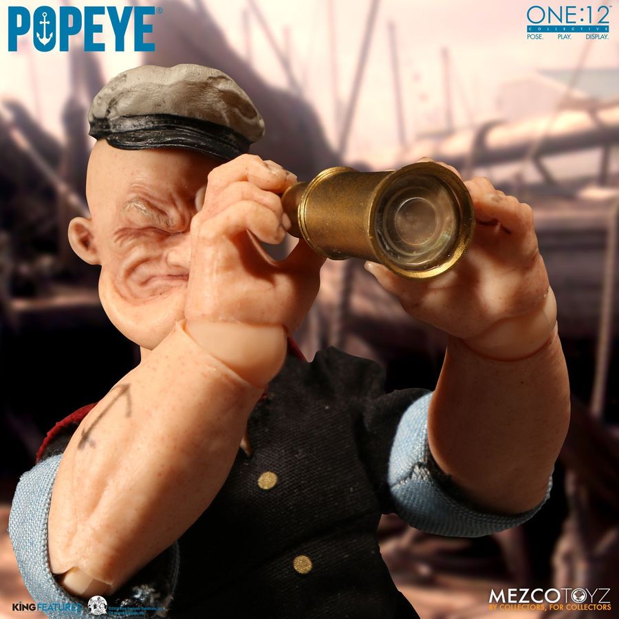 Pop Weasel - Image 10 of Popeye - Popeye One:12 Collective Action Figure - Mezco Toyz - Statue - Image - Pop Weasel