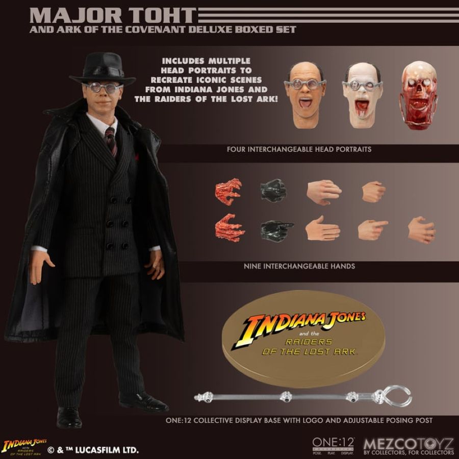 Image Pop Weasel - Image 13 of Indiana Jones - Major Toht Ark of the Covenant Deluxe Box Set - Mezco Toyz - Action Figure - Image - Pop Weasel