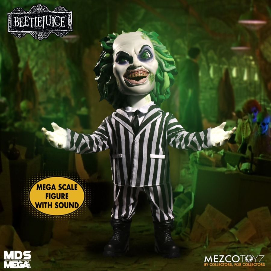 Pop Weasel - Image 2 of Beetlejuice - 15" Mega Scale Figure - Mezco Toyz - Statue - Image - Pop Weasel