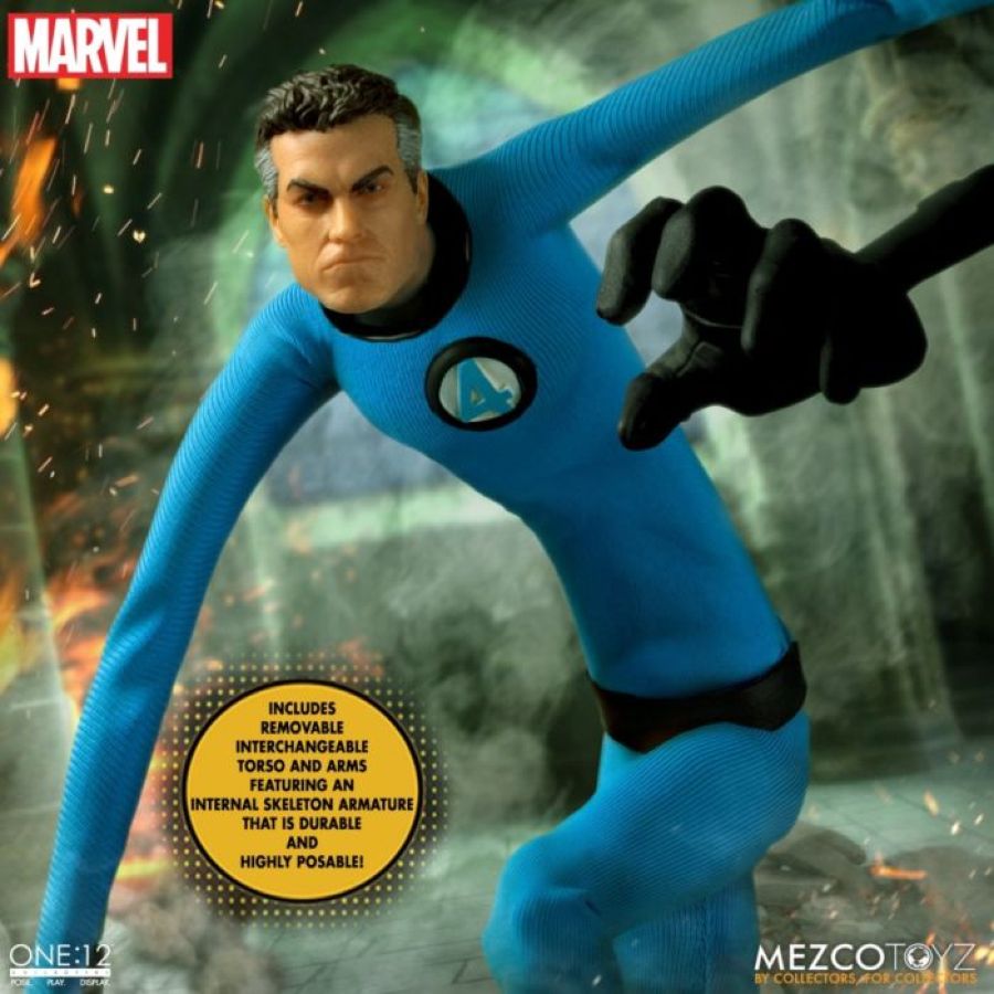 Image Pop Weasel - Image 4 of Marvel Comics - Fantastic Four Deluxe Steel One:12 Action Figure Boxed Set - Mezco Toyz - Action Figure - Image - Pop Weasel