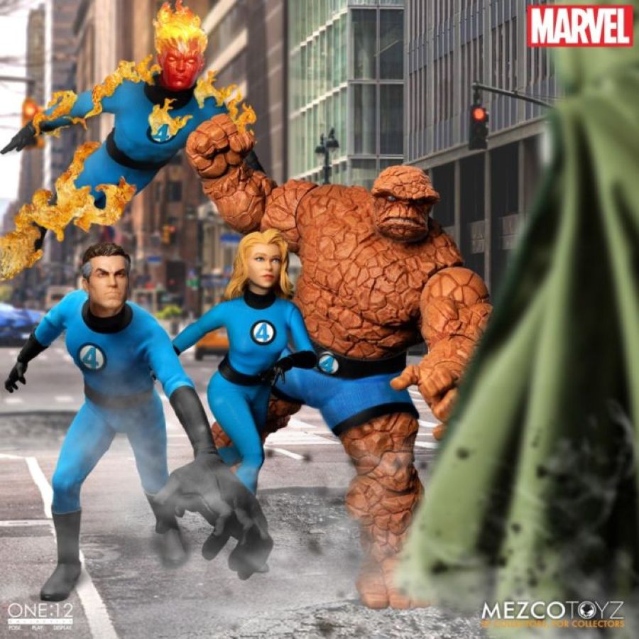 Image Pop Weasel - Image 7 of Marvel Comics - Fantastic Four Deluxe Steel One:12 Action Figure Boxed Set - Mezco Toyz - Action Figure - Image - Pop Weasel